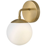 Juniper Wall Sconce - Lacquered Brass / Opal