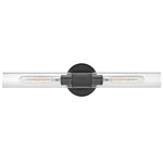 Shea Bathroom Vanity Light - Black / Clear