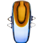 Papilla Vase - Golden-Brown / Pastel Blue