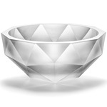 Polygon Bowl - Clear