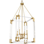 Prima Vista Pendant - Aged Brass / Clear