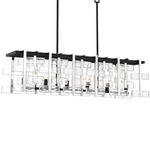 Painesdale Island Pendant - Coal / Polished Nickel / Clear