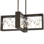 Maison Des Fleurs Chandelier - Regal Bronze / Empire Gold Leaf / Clear