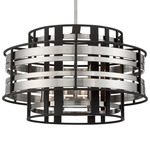 Presten Pendant - Brushed Nickel / Coal