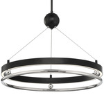 Grande Illusion Pendant - Coal / Polished Nickel