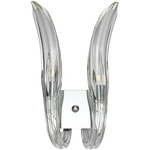 Cisne Wall Sconce - Polished Nickel / Clear