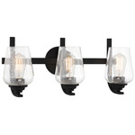 Shyloh Bathroom Vanity Light - Coal / Clear Seeded