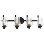 Shyloh Bathroom Vanity Light - Coal / Clear Seeded