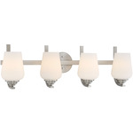 Shyloh Bathroom Vanity Light - Brushed Nickel / Etched Opal