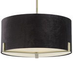 Westboro Boulevard Pendant - Antique Brass / Black