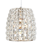 Via Roma Mini Pendant - Polished Nickel / Crystal