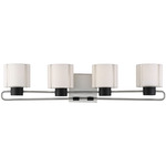 Waverly Plaza Bathroom Vanity Light - Brushed Nickel / Etched Opal