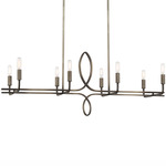 Yorkville Linear Pendant - Aged Darkwood / Silver Patina