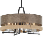 Silver Creek Outdoor Convertible Pendant - Coal / Stone Grey / Rope