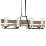 Silver Creek Outdoor Linear Pendant - Coal / Stone Grey / Rope