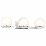 Broadway Nights Bathroom Vanity Light - Chrome / White
