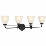 Kaitlen Bathroom Vanity Light - Coal / Etched Glass