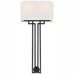Upham Estates Torchiere Wall Sconce - Coal / White Linen