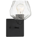 Camrin Wall Sconce - Coal / Clear