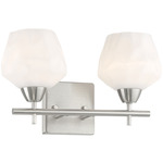 Camrin Bathroom Vanity Light - Brushed Nickel / Etched Opal