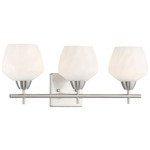 Camrin Bathroom Vanity Light - Brushed Nickel / Etched Opal