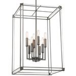 Langen Square Pendant - Antique Nickel / Clear