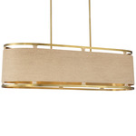 Windward Passage Island Light - Soft Brass / Rope