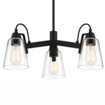 Beckonridge Chandelier - Coal / Clear