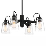 Beckonridge Chandelier - Coal / Clear