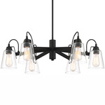 Beckonridge Chandelier - Coal / Clear