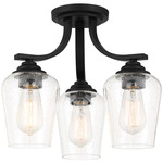 Shyloh Convertible Chandelier - Coal / Clear Seeded