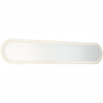 Oval LED Backlit Mirror - White / Mirror