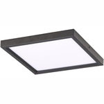 Square Flush Mount Ceiling Light - Coal / White