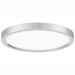 Vantage Round Ceiling Light - Brushed Nickel / White