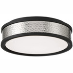 717 Series Ceiling Light - Brushed Nickel / Coal / Frosted