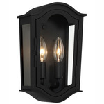 Houghton Hall Outdoor Wall Sconce - Sand Coal / Clear