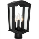 Houghton Hall Post Lamp - Sand Coal / Clear