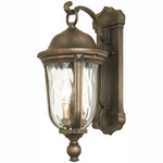 Havenwood Outdoor Wall Sconce - Tauira Bronze / Clear Hammered
