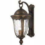 Havenwood Outdoor Wall Sconce - Tauira Bronze / Clear Hammered