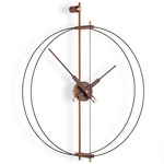 Mini Barcelona Premium Clock - Black / Walnut