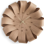 Brisa Wall Clock - Oak / Brass/Walnut