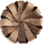 Brisa Wall Clock - Oak/Walnut / Walnut