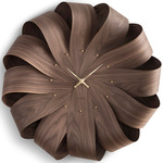 Brisa Wall Clock - Walnut / Polished Brass