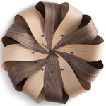 Brisa Wall Clock - Oak / Walnut / Walnut