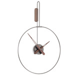 Micro Daro Wall Clock - Graphite / Walnut