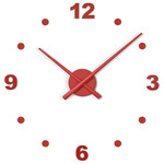 OJ Numbers Wall Clock - Red