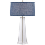 Kiel Table Lamp - Clear / Blue