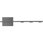 Aurora Offset Wall Sconce - Brushed Aluminum / Acrylic