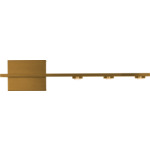 Aurora Offset Wall Sconce - Brushed Gold / Acrylic