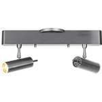 Focus Adjustable Linear Ceiling Light - Brushed Aluminum / Acrylic